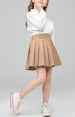 Women's Girls Pleated Tennis Skirts High Waisted Athletic Golf Skorts with Shorts Workout Sport Spreppy Skirt in Saudi Arabia