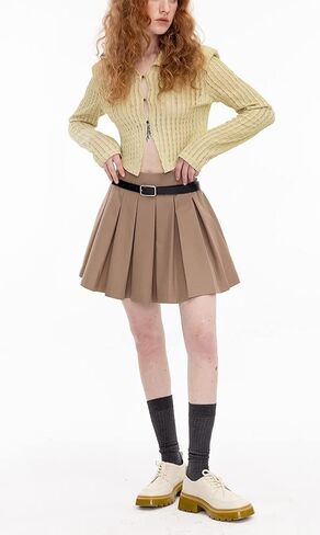 Women's Girls Pleated Tennis Skirts High Waisted Athletic Golf Skorts with Shorts Workout Sport Spreppy Skirt in Saudi Arabia