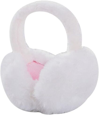 Eforcase Women Plush Ear Muffs Winter, Warm Ear Warmers Winter Plush Earmuffs Cute Foldable Ear Muffs Protects Ear in Kuwait