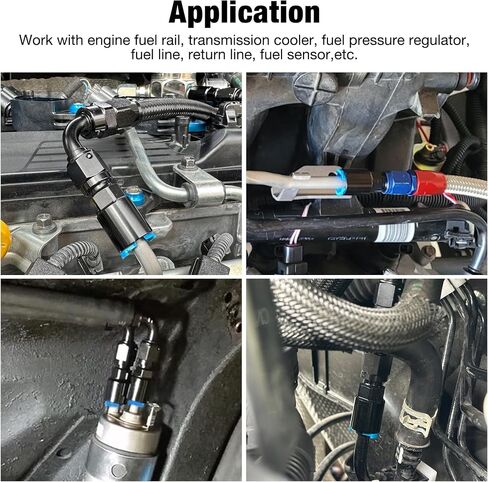 EVIL ENERGY 6AN Male to 3/8" SAE Quick-Disconnect Female Push-On EFI Fuel Rail Fitting in Saudi Arabia