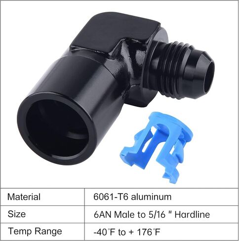 EVIL ENERGY 6AN Male to 3/8" SAE Quick-Disconnect Female Push-On EFI Fuel Rail Fitting in Saudi Arabia