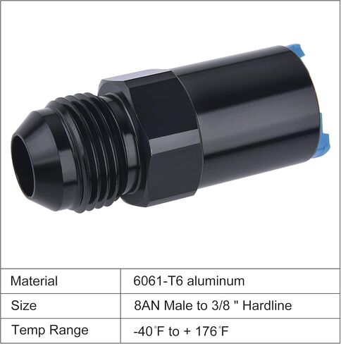 EVIL ENERGY 6AN Male to 3/8" SAE Quick-Disconnect Female Push-On EFI Fuel Rail Fitting in Saudi Arabia