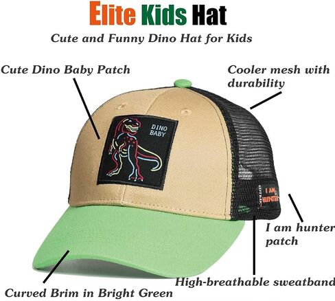 EDTREK Elite Kids Performance Mesh Hat - Boys Girls Cute Trucker Hat in Saudi Arabia
