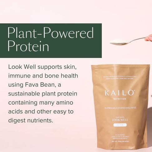 KAILO Nutrition - Feel Well Collagen - Peppermint Flavored with Magnesium Glycinate, L-Glutamine, Protein, and Probiotics, and Aloe Vera to Soothe and Promote Gut Health - 26 oz. in Saudi Arabia