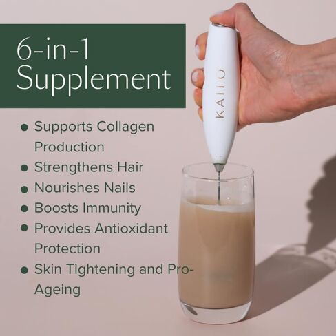 KAILO Nutrition - Feel Well Collagen - Peppermint Flavored with Magnesium Glycinate, L-Glutamine, Protein, and Probiotics, and Aloe Vera to Soothe and Promote Gut Health - 26 oz. in Saudi Arabia
