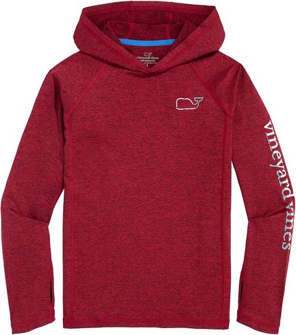 تيشيرت بقلنسوة للأولاد من Vineyard Vines أثناء التنقل بتصميم الحوت وأكمام طويلة in Kuwait