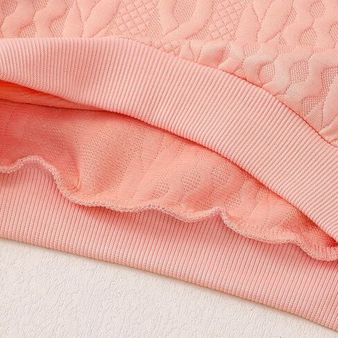 Girls Crewneck Alphabet Embroidery Sweatshirt Long Sleeve Pullover Tops Winter Warm Shirt Sweater in Saudi Arabia