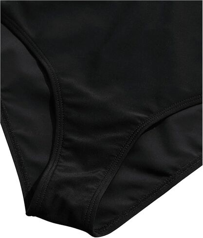 SOLY HUX Girl's Classic Bikini Set Beachwear Sleeveless High Waist Bathing Suits 2 Piece Swimsuits Solid Black 10 Years in Saudi Arabia