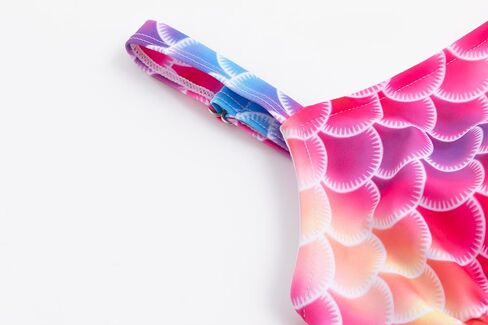 LIZENS Girls Two Piece Mermaid Bikini Set Ruffle Flounce Adjustable Beach Bathing Swimsuit 2-12 Years for Kids in Saudi Arabia
