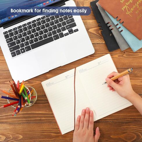Fulmoon 10 Pcs Thank You Gifts A5 Leather Journal Notebook Inspirational Notebook Bulk Team Appreciation Gifts for Employee Coworker Teacher Student Graduation Supplies(Classic) in Saudi Arabia