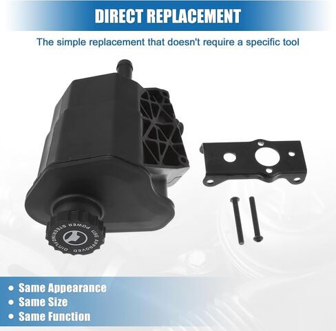 X AUTOHAUX Power Steering Reservoir Automotive Power Steering Tank Replacement No.5073241AA/5073240AA for Chrysler for Dodge Durango for Ram 1500 in Saudi Arabia