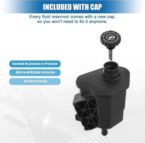 X AUTOHAUX Power Steering Reservoir Automotive Power Steering Tank Replacement No.5073241AA/5073240AA for Chrysler for Dodge Durango for Ram 1500 in Saudi Arabia