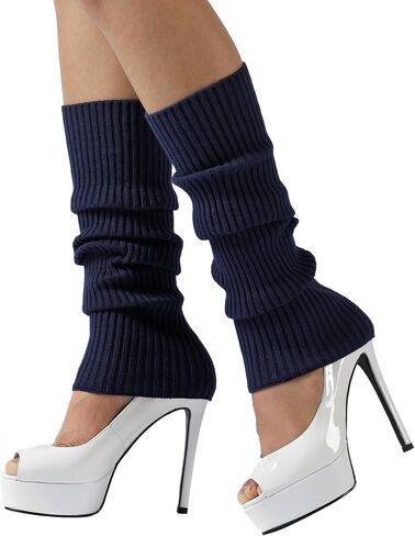 Nanxson Knit Ribbed Leg Warmer Y2K 80s Womens Lolita Harajuku Leg Warmer Sports Party Yoga Dance Accessories in Kuwait