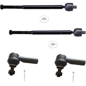 4pc Inner Outer Tie Rod End EV301 ES3306 for Toyota Avalon 95-04, Camry 92-01, Sienna 98-03, Solara 99-03, Tie Rod End Inner and Outer Kit for Lexus ES300 92-01