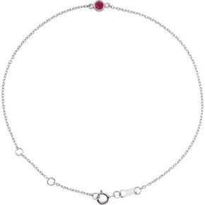 Bezel-Set Solitaire 6 1/2-7 1/2" Bracelet