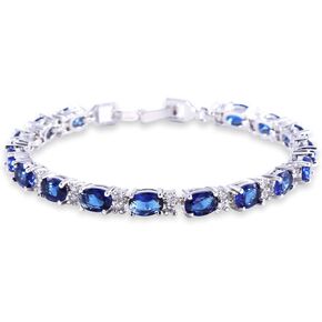 GULICX Rose Gold Plated Clear CZ Stone Cubic Zirconia Women Tennis Bracelet