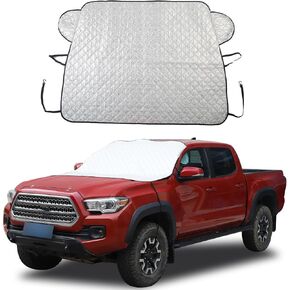 Windshield Snow Cover Fit for Toyota Tacoma 2015-2022, Front Windshield Cover for Ice and Snow, Auto Extra Thick Windshield Ice Cover Protects Windshield from Rain, Sun, Frost