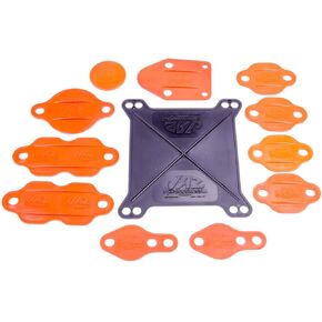 Jaz Products 730-001-01 Small Block Engine Block-Off Kit for Holley Carburetor # 4150