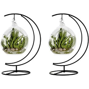 CXLE Ornament Display Stand, Ornament Stand Holder Iron Pothook Stand for Hanging Glass Globe Air Plant Terrarium, Witch Ball, Christmas Ornament and Home Wedding Decoration