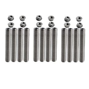 DEWHEL SBF Valve Cover Stud Kit Bolts Stainless Steel Kit Compatible with 289 302 351W Small Block Ford