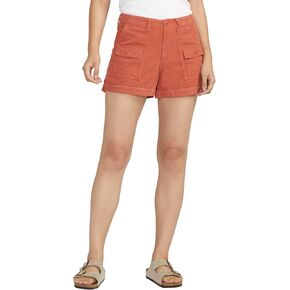 Silver Jeans Co. Women's High Rise Cargo Shorts-Legacy