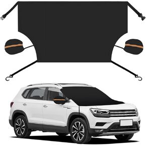 Car Rear Window Snow Cover, Waterproof Silver Coated Fabric Rear Window Ice and Snow Shield, Multi-Purpose Sun Visor Snow Shield for Car Window, Universal Car Accessories