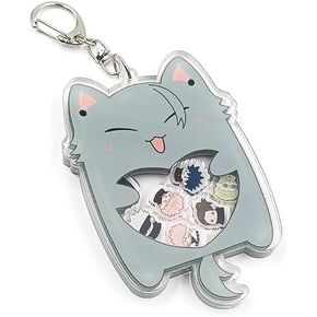 Cute Cat Keychain Anime Cat Keychain Keyring for Backpack Bag Jewelry Accessories for Men Women
