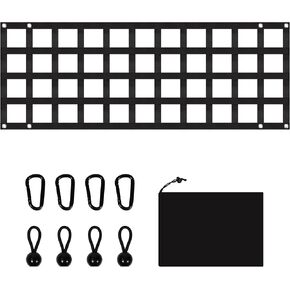 60'' x 18'' Tailgate Net for Full Size Truck Bed, 60x18 Pickup Cargo Net Tail Gate Cargo Netting for GMC, for Chevy Chevrolet, for Ford, for Dodge Ram (Style B)