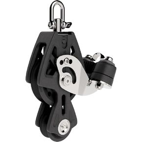 Lewmar 72MM Synchro Fiddle Becket Cam – for Speed, Efficiency and Superior handling, Bearing Block with Ball Bearing Performance, Self-aligning Head Allows 30° Float, Compatible with 3/8"-1/2" Lines