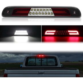 3rd Third Brake Lights LED Compatible with F150&F250 94-96/for F250 HD 97/ for f350 94-97/for Bronco 92-96 High Mount Stop Light Assemblies White Cargo& Red Brake(Smoked Lens)