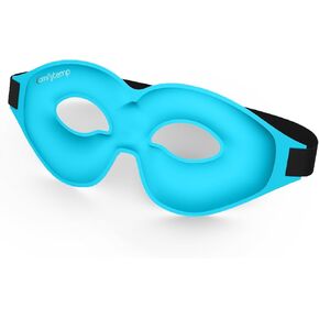 Comfytemp Cold Gel Eye Mask, Cooling Eye Ice Pack for Puffiness, Reusable Cold Compress Eye Mask for Puffy Eyes, Dry Eyes, Sinus, Dark Circles, Migraines Relief, FSA HSA Approved, Lycra Side, 1 Pack