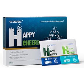 CELFULL Cheers Restore,Cheers After Alcohol Aid,Drinking Relief,Liver Support,Morning Recovery,Contains NADH,Milk Thistle