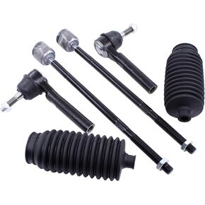 MOTOKU Front Inner and Outer Tie Rod Ends with Boot for Chrysler Town and Country Dodge Grand Caravan 2008-2010