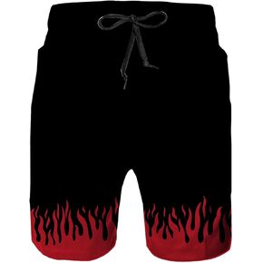 Mens Swim Trunks with Mesh Lining,Quick Dry Swimsuit Board Shorts Beach Pants Swimwear Bathing Suits