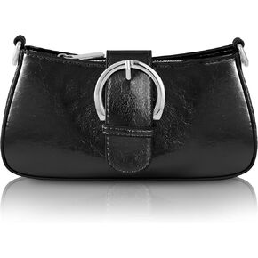 Clutch Purse for Women - Evening Purse Small PU Leather Shoulder Bag, Designer Zipper Close Handbag