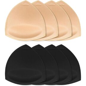 TopBine Bra Pads Inserts Women's Sports Cups Removable Bra Replacement Insert for Bikini Swimsuit