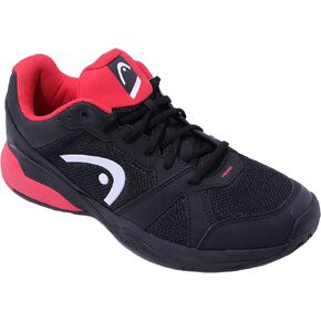 HEAD Men's Revolt Evo Tennis Shoe, Black/Red, 10