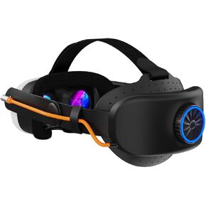 Comfort Head Strap with Battery for Meta Quest 3,8000Mah Elite Strap Battery Pack Extend 7 hrs Playtime, BUSQUEDA Adjustable Lightweight Headset Strap Accessories Replacement for Oculus Quest 3