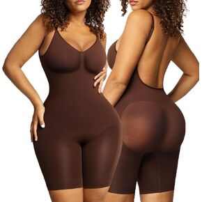 Popilush Shapewear Bodysuit for Women Tummy Control Seamless Backless Body Shaper for Dresses
