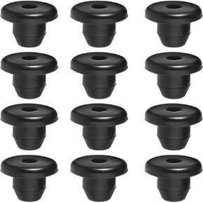 12 Pack Rubber Jack Oil Plug, Hydraulic Jack Oil Plug Flat-Head Rubber Hydraulic Filler Bung for Oil Reservoir Hole Black Jack Plugs Rubber for Oil Reservoir Filler Hole Jack Accessories