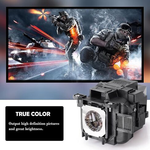 Replacement Projector Lamp Bulb for Epson ELPLP96 VS250 VS350 VS355 EX3260 EX5260 EH-TW5600 EH-TW5650 Home Cinema 2150 1060 2100 660 POWERLITE 107 108 109W 970 980W S39 S41+ W42+ V13H010L96 in Saudi Arabia
