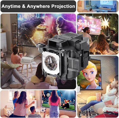 Replacement Projector Lamp Bulb for Epson ELPLP96 VS250 VS350 VS355 EX3260 EX5260 EH-TW5600 EH-TW5650 Home Cinema 2150 1060 2100 660 POWERLITE 107 108 109W 970 980W S39 S41+ W42+ V13H010L96 in Saudi Arabia