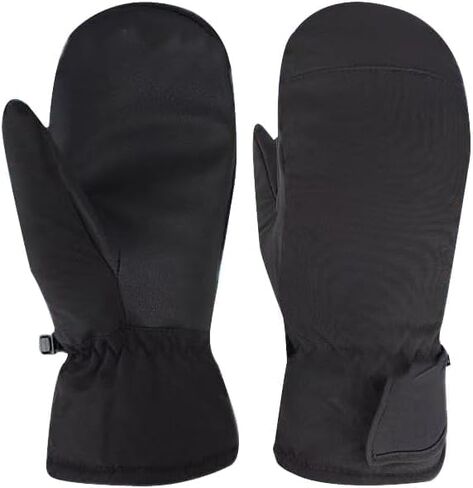 INOGIH Winter Outdoor Waterproof-Windproof Ski-Gloves for Women/Men - Non-Slip Warm Thick Lining Snow Mittens in Kuwait