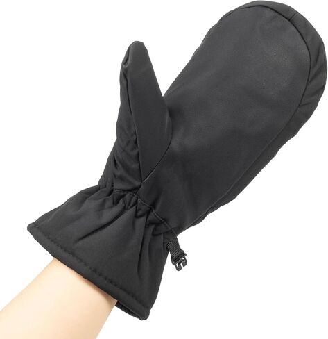 INOGIH Winter Outdoor Waterproof-Windproof Ski-Gloves for Women/Men - Non-Slip Warm Thick Lining Snow Mittens in Kuwait