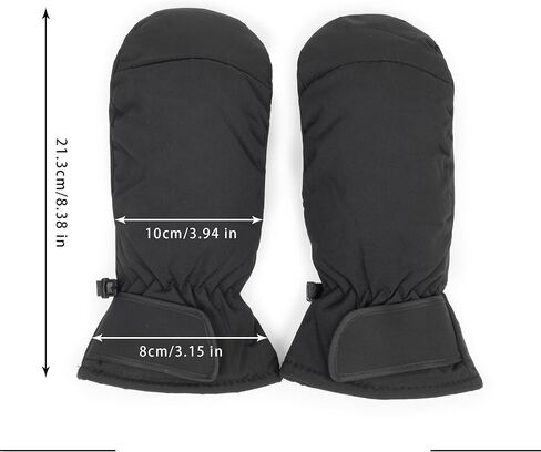 INOGIH Winter Outdoor Waterproof-Windproof Ski-Gloves for Women/Men - Non-Slip Warm Thick Lining Snow Mittens in Kuwait