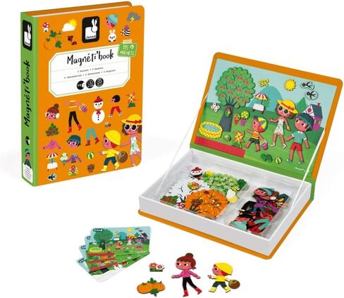 Janod MagnetiBook 94 pc Magnetic Telling Time Game - Ages 3+ - J02724 in Saudi Arabia