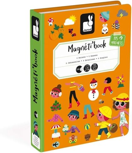 Janod MagnetiBook 94 pc Magnetic Telling Time Game - Ages 3+ - J02724 in Saudi Arabia
