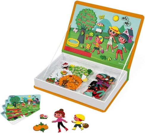 Janod MagnetiBook 94 pc Magnetic Telling Time Game - Ages 3+ - J02724 in Saudi Arabia
