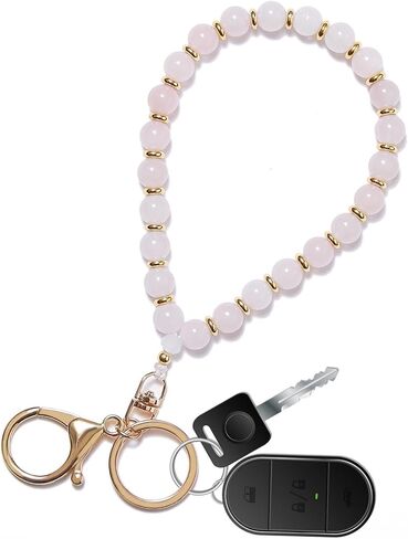 Beaded Keychain Wristlet 14k Gold Wrist Keychain Bracelet Cute Keychain Accessories Car Key Chain Bracelet for Women in Saudi Arabia