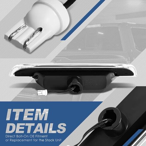 Auto Dynasty Black Housing LED 3rd Third Rear High Mount Brake Light Stop Lamp Compatible with Jeep Liberty KJ 02-07 in Saudi Arabia